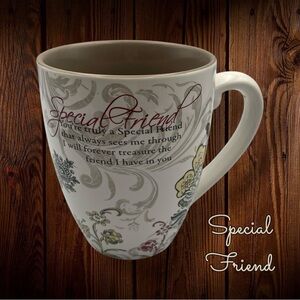 Mark my Words - Special Friend Tea Coffee Mug Floral